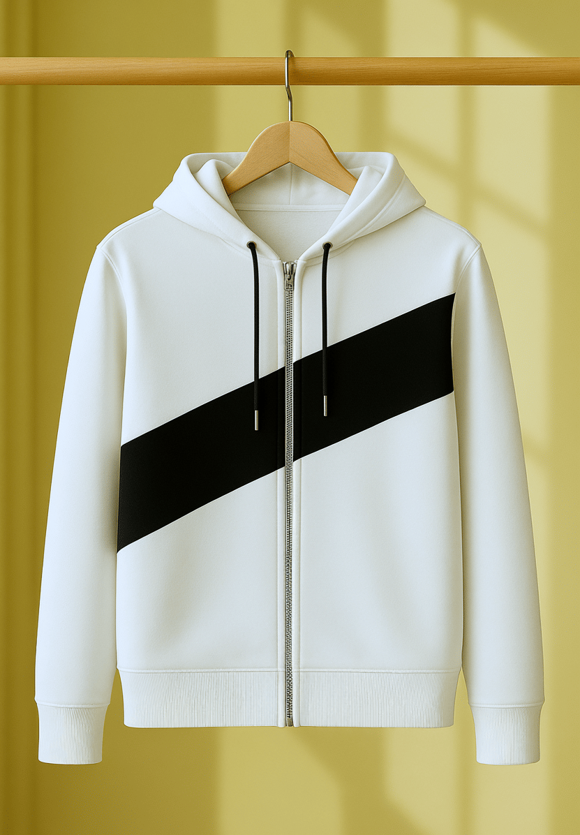 Try This Cotton Blend Hooded Men's Sweatshirt - White ( Pack of 1 ) Try This Cotton Blend Hooded Men's Sweatshirt - White ( Pack of 1 )