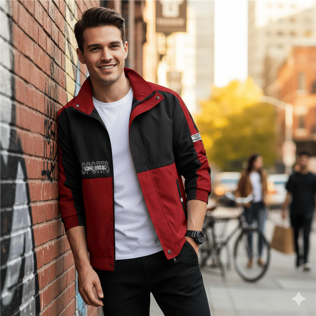 Urban Trees Woollen Blend Men's Casual Jacket - Red ( Pack of 1 )     			Urban Trees Woollen Blend Men's Casual Jacket - Red ( Pack of 1 )