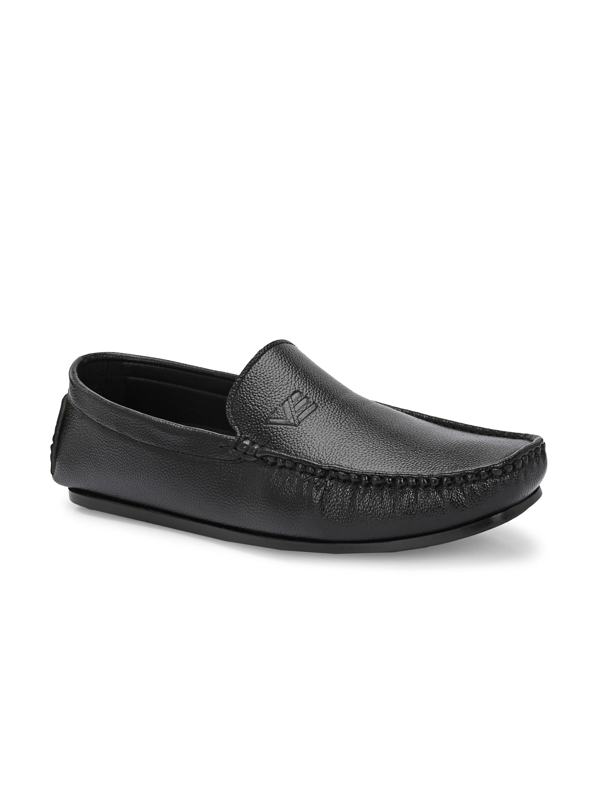     			VEESHOE Black Men's Driving Shoes