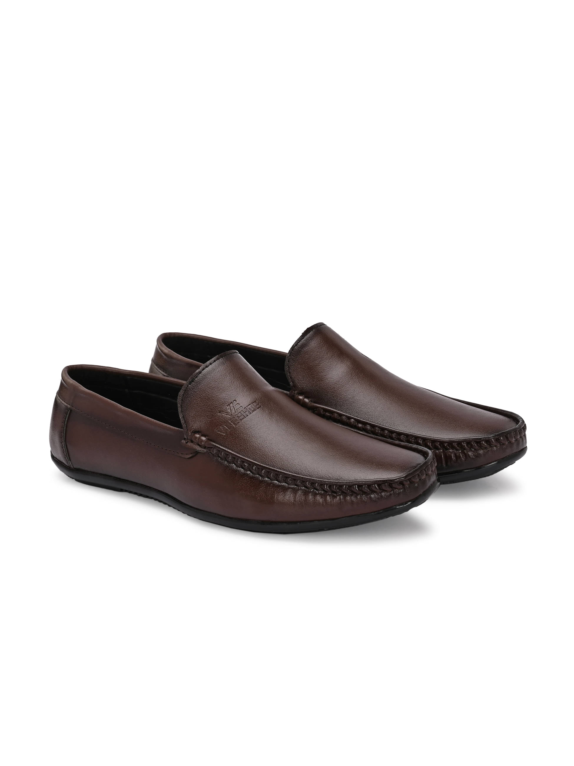     			VEESHOE Brown Men's Slip on Shoes