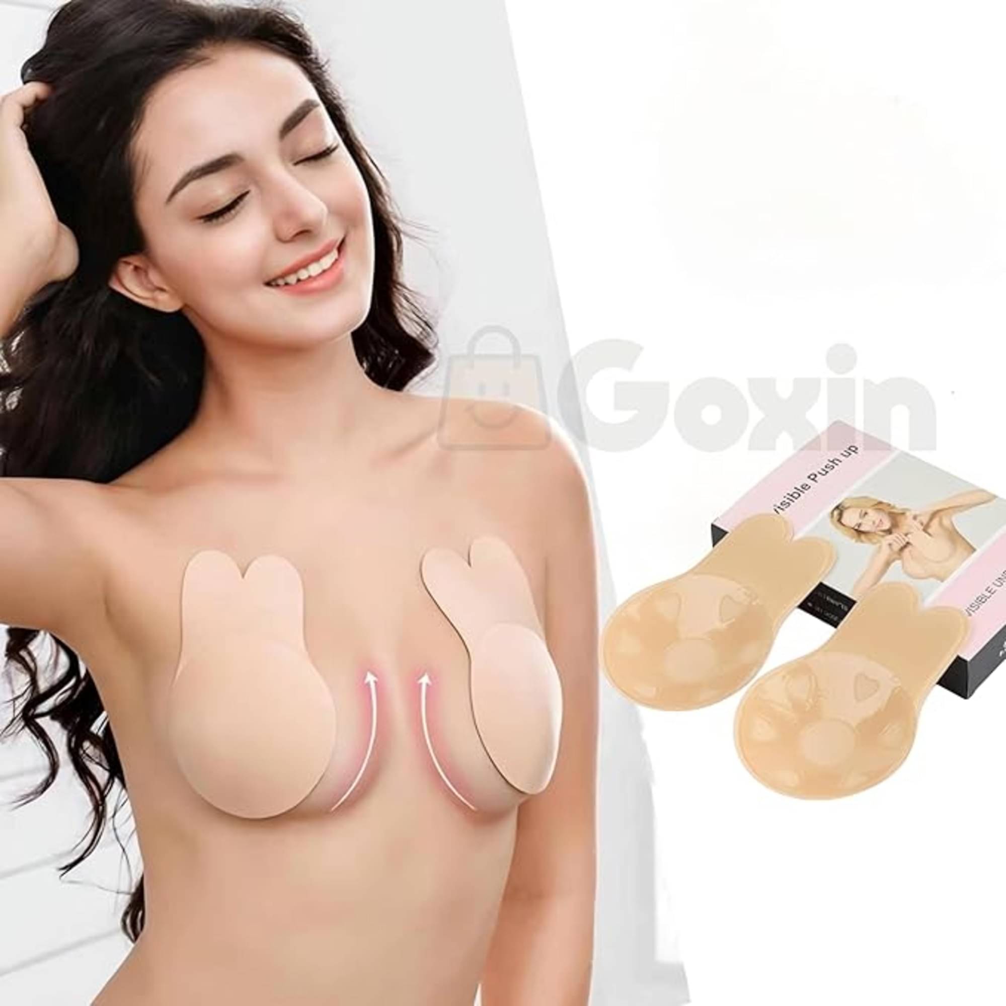 Women's & Girls Nipple Cover Strapless Bra 2 pcs Instant Breast Lift Sticky Bra Backless Invisible Push up     			Women's & Girls Nipple Cover Strapless Bra 2 pcs Instant Breast Lift Sticky Bra Backless Invisible Push up