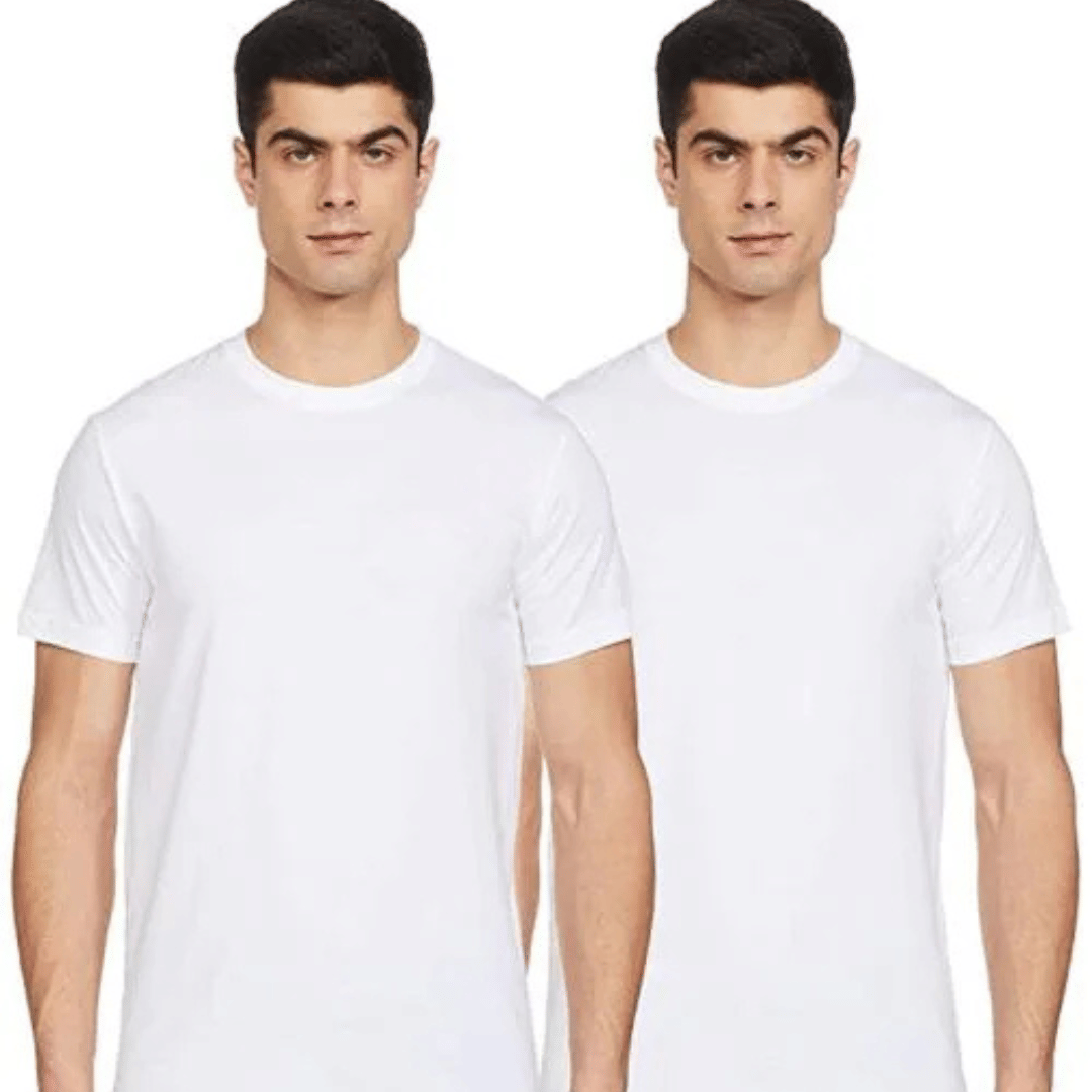 classicove Men Cotton Regular Fit Solid T-Shirt ( White )     			classicove Men Cotton Regular Fit Solid T-Shirt ( White )
