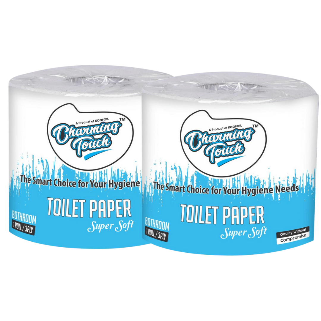 600 Pulls Charming Touch Super Soft Pack of 2 Toilet Paper Roll     			600 Pulls Charming Touch Super Soft Pack of 2 Toilet Paper Roll