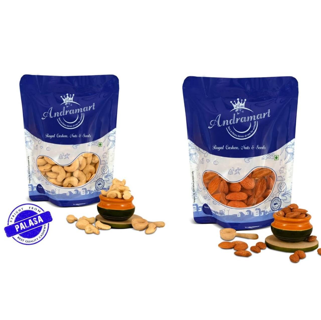     			ANDRA MART Mixed Nuts 200 g Pack of 2