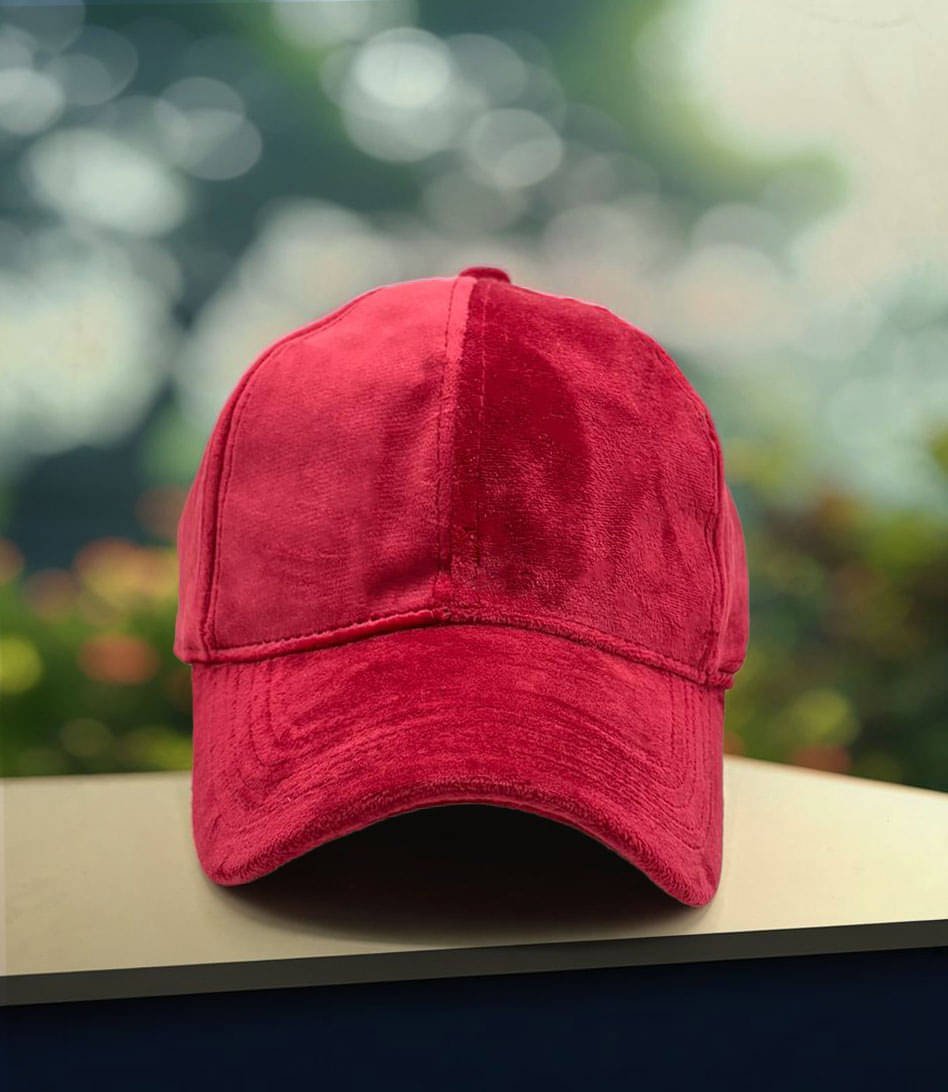     			Alamos Pack of 1 Suede Men's Cap ( Red )