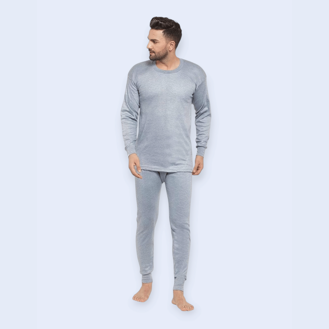 B.S sports wear Pack of 1 Cotton Blend Thermal Sets For Men's ( Light Blue )     			B.S sports wear Pack of 1 Cotton Blend Thermal Sets For Men's ( Light Blue )