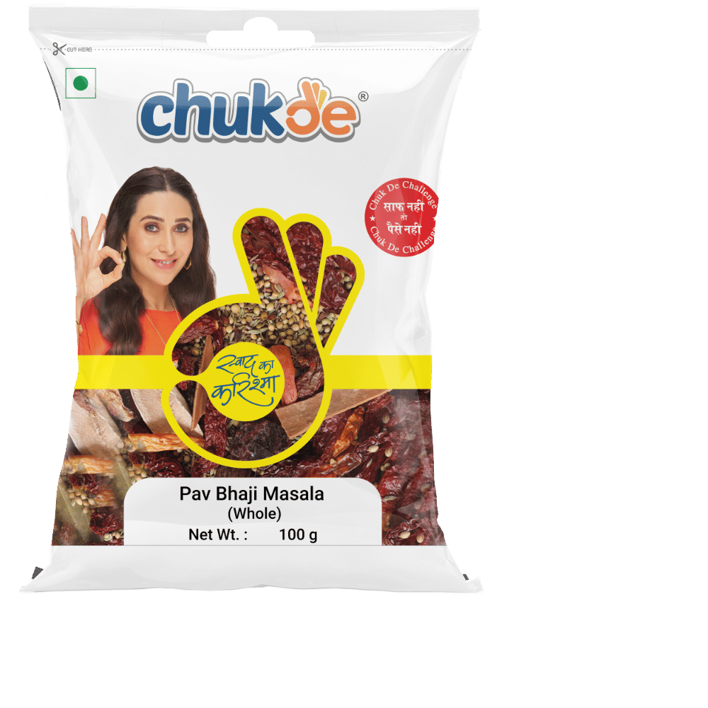     			CHUKDE Sabut Pav Bhaji Masala Whole Masala 100 gm Pack of 2
