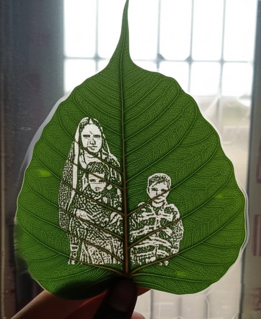 Customized Leaf Carving Art in Natural Leaf perferct gift for Birthday, Anniversary, Marriage, Christmas, Newyear, Wedding,Father's day,Mom, Sister,Brother,Thankyou gift     			Customized Leaf Carving Art in Natural Leaf perferct gift for Birthday, Anniversary, Marriage, Christmas, Newyear, Wedding,Father's day,Mom, Sister,Brother,Thankyou gift