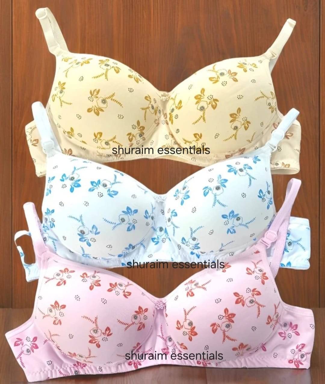     			Dense Forest Pack of 3 Cotton Blend Lightly Padded T-Shirt Bra For Women ( Multicolor 3 )