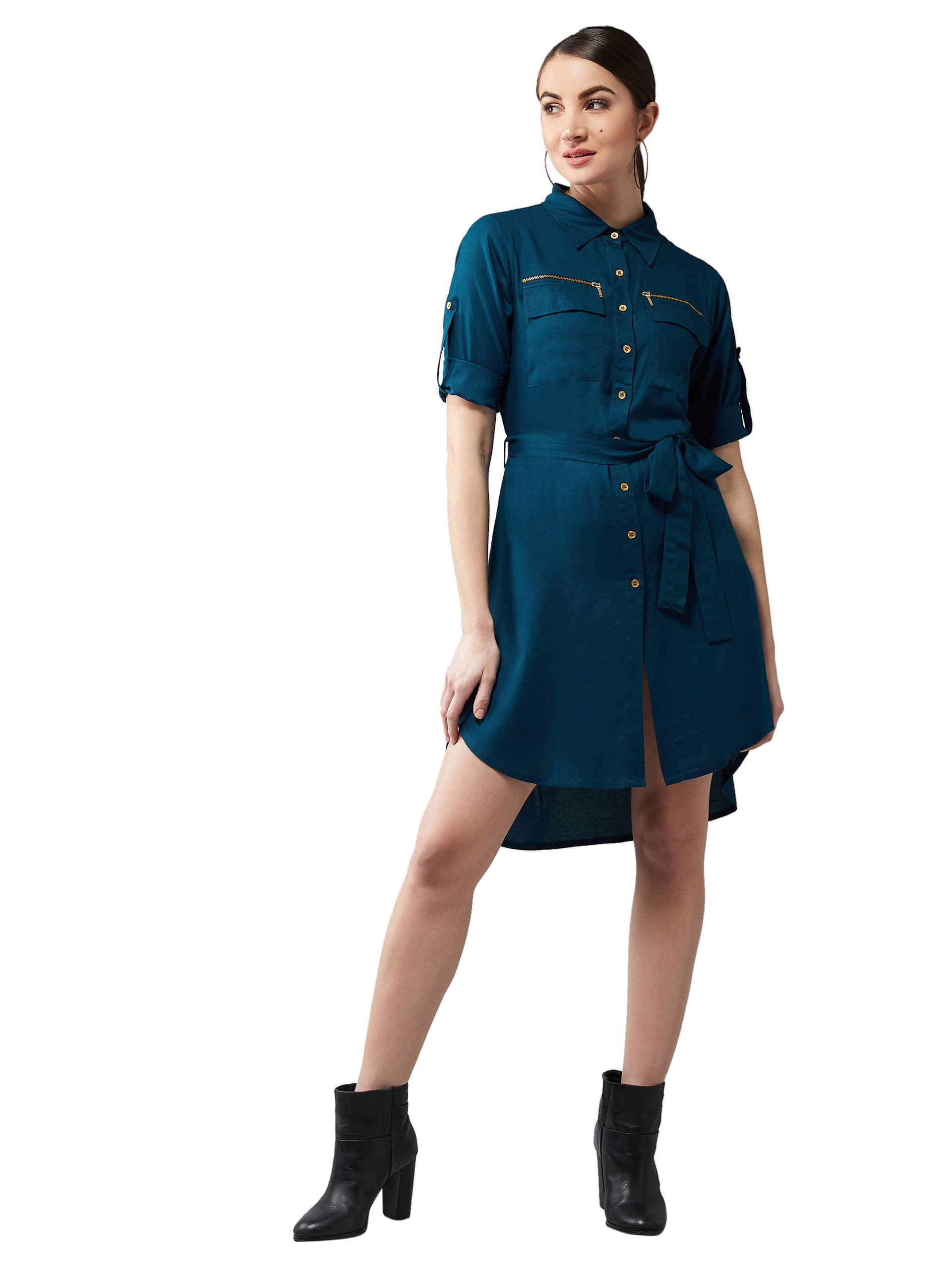 Dolce Crudo Women Rayon Solid Bodycon Dress ( Blue )     			Dolce Crudo Women Rayon Solid Bodycon Dress ( Blue )