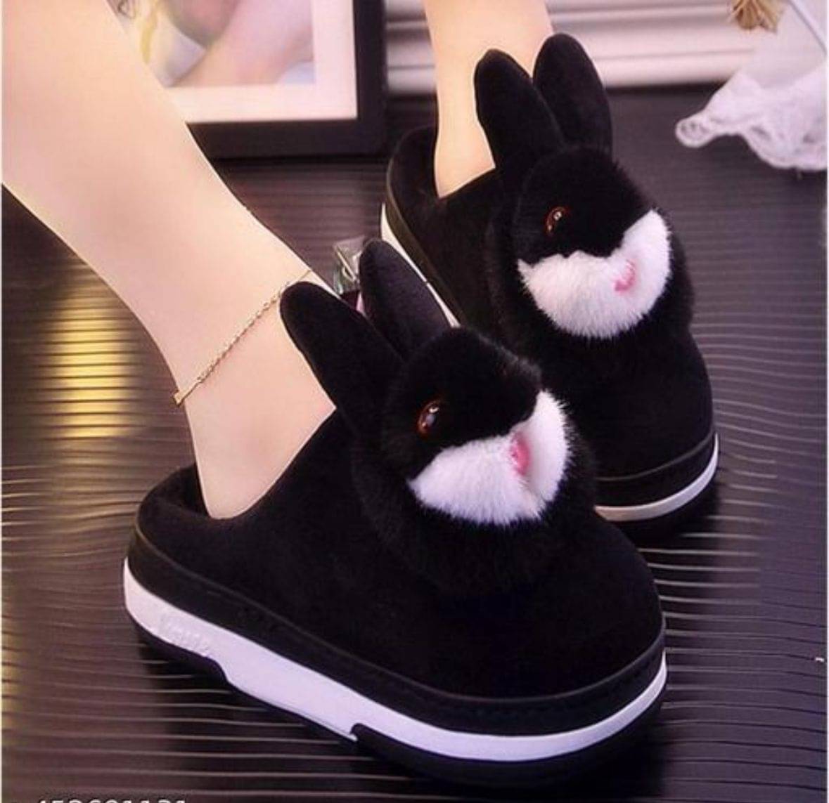     			FUSEOWL Black Women's Slide Flip Flop