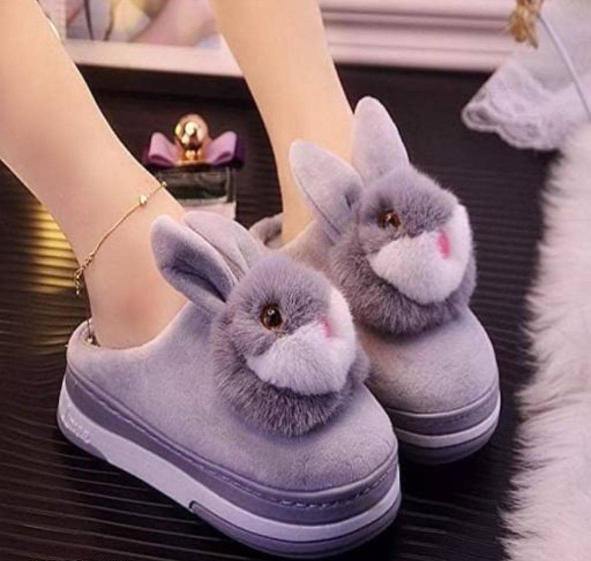     			FUSEOWL Grey Women's Slide Flip Flop