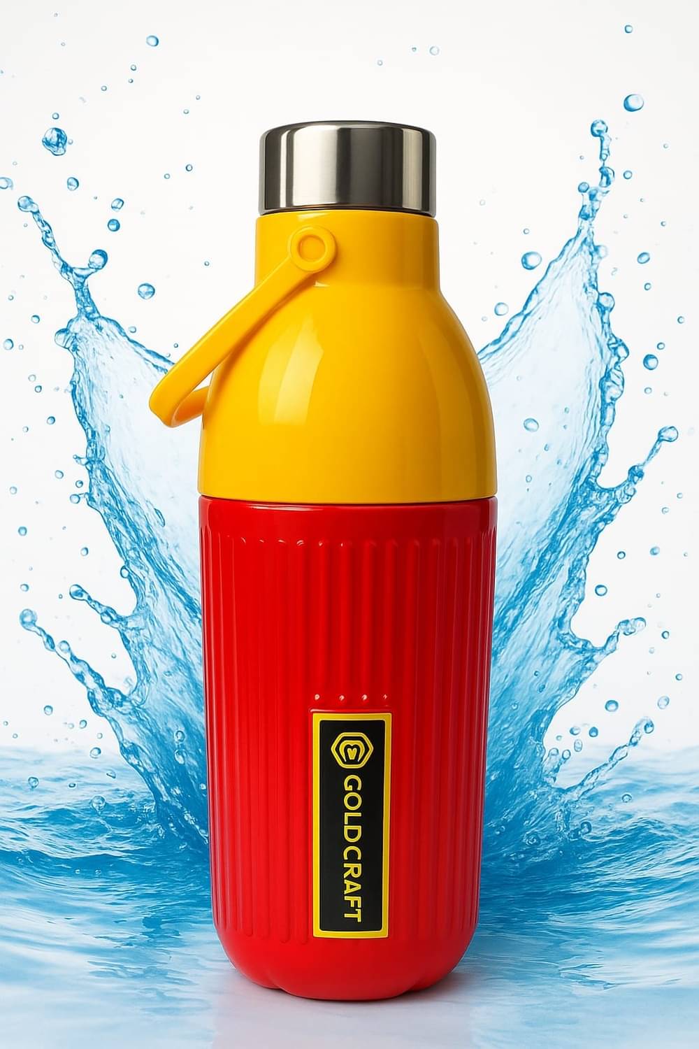     			Gold Craft Red Plastic Water Bottle 1000 mL ( Set of 1 )