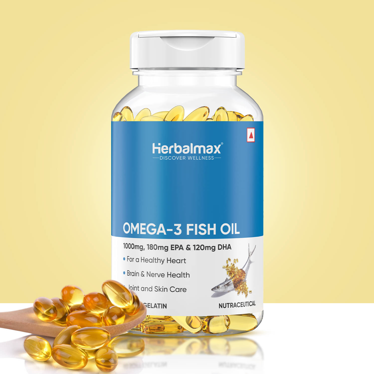     			Herbal max - Omega-3 Fatty Acids Capsule ( Pack of 1 )