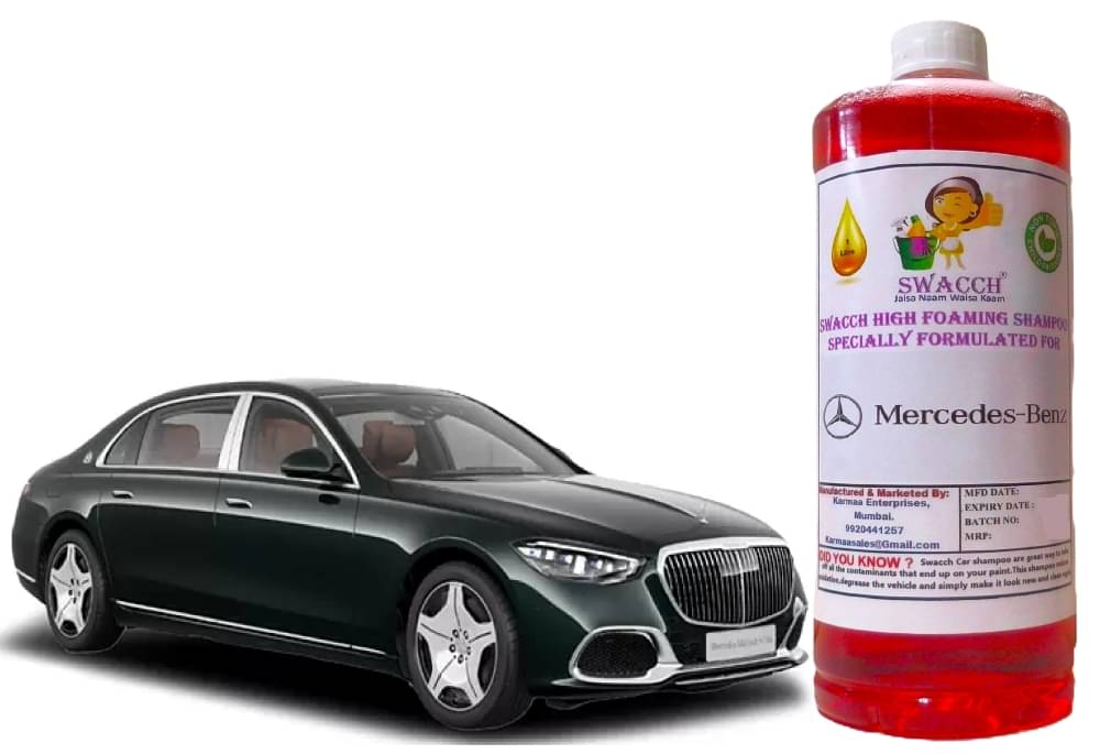 High Foaming Car Shampoo Formulated For Mercedes Benz Maybach S-Class I Non-Toxic Formula I Ph Balanced I Super Saver Pack I Premium Wax Formulation I Glossy & Shine I 1 Litre     			High Foaming Car Shampoo Formulated For Mercedes Benz Maybach S-Class I Non-Toxic Formula I Ph Balanced I Super Saver Pack I Premium Wax Formulation I Glossy & Shine I 1 Litre