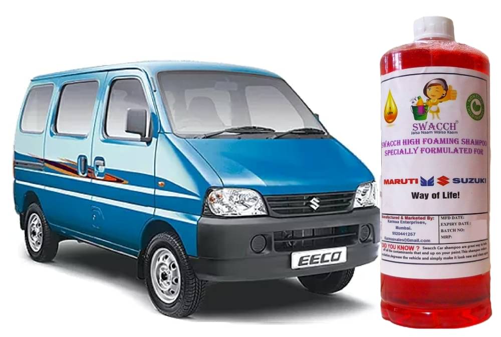 High Foaming Car Shampoo Formulated For Maruti Suzuki Eeco I Non-Toxic Formula I Ph Balanced I Super Saver Pack I Premium Wax Formulation I Glossy & Shine I 1 Litre High Foaming Car Shampoo Formulated For Maruti Suzuki Eeco I Non-Toxic Formula I Ph Balanced I Super Saver Pack I Premium Wax Formulation I Glossy & Shine I 1 Litre
