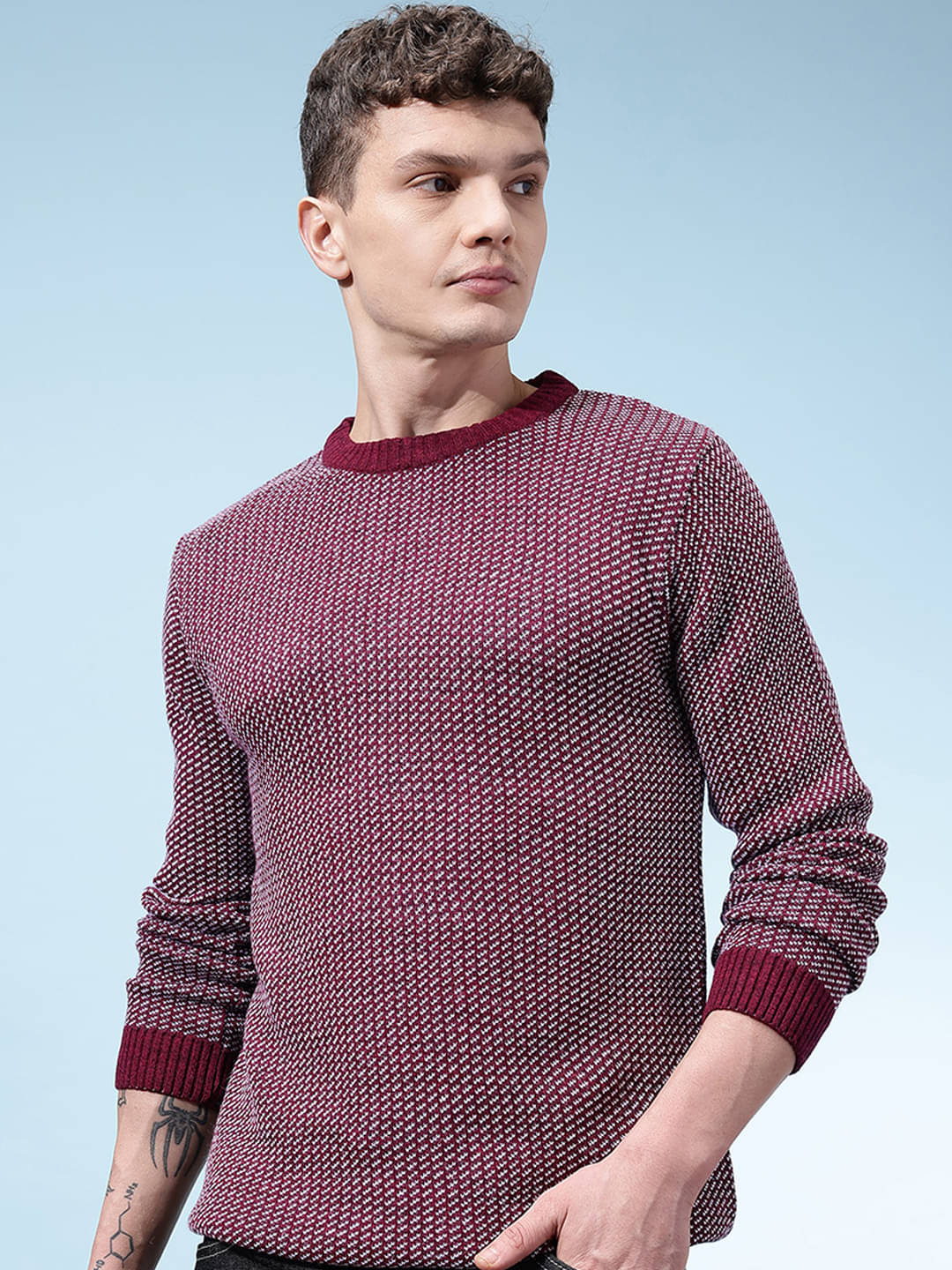 KASMA Acrylic Round Neck Men's Full Sleeves Pullover Sweater - Maroon ( Pack of 1 )     			KASMA Acrylic Round Neck Men's Full Sleeves Pullover Sweater - Maroon ( Pack of 1 )