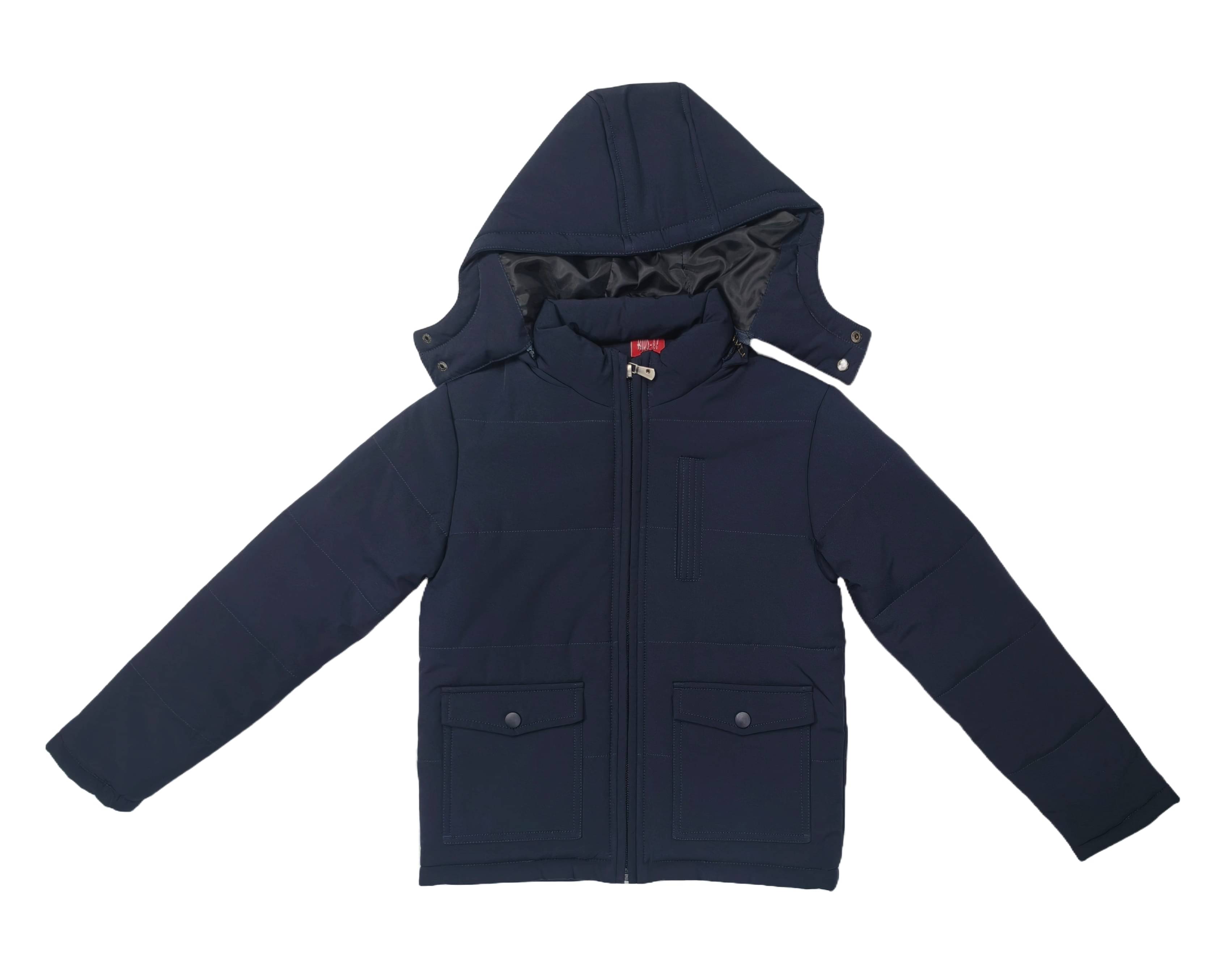     			Kids-17 Boys Polyester Quilted & Bomber Jacket ( Navy , Pack of 1 )