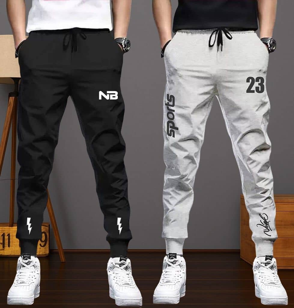 Lieo Trend Multicolor 10 Polyester Men's Sports Trackpants ( Pack of 2 ) - Track Pants | Buy online on ZillyBuy