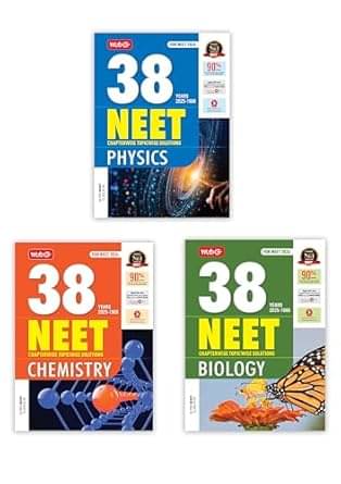 MTG 38 Years NEET Previous Year Solved Question Papers Physics, Chemistry & Biology PYQs Chapterwise Topicwise Solutions For 2025-2026 Exam     			MTG 38 Years NEET Previous Year Solved Question Papers Physics, Chemistry & Biology PYQs Chapterwise Topicwise Solutions For 2025-2026 Exam
