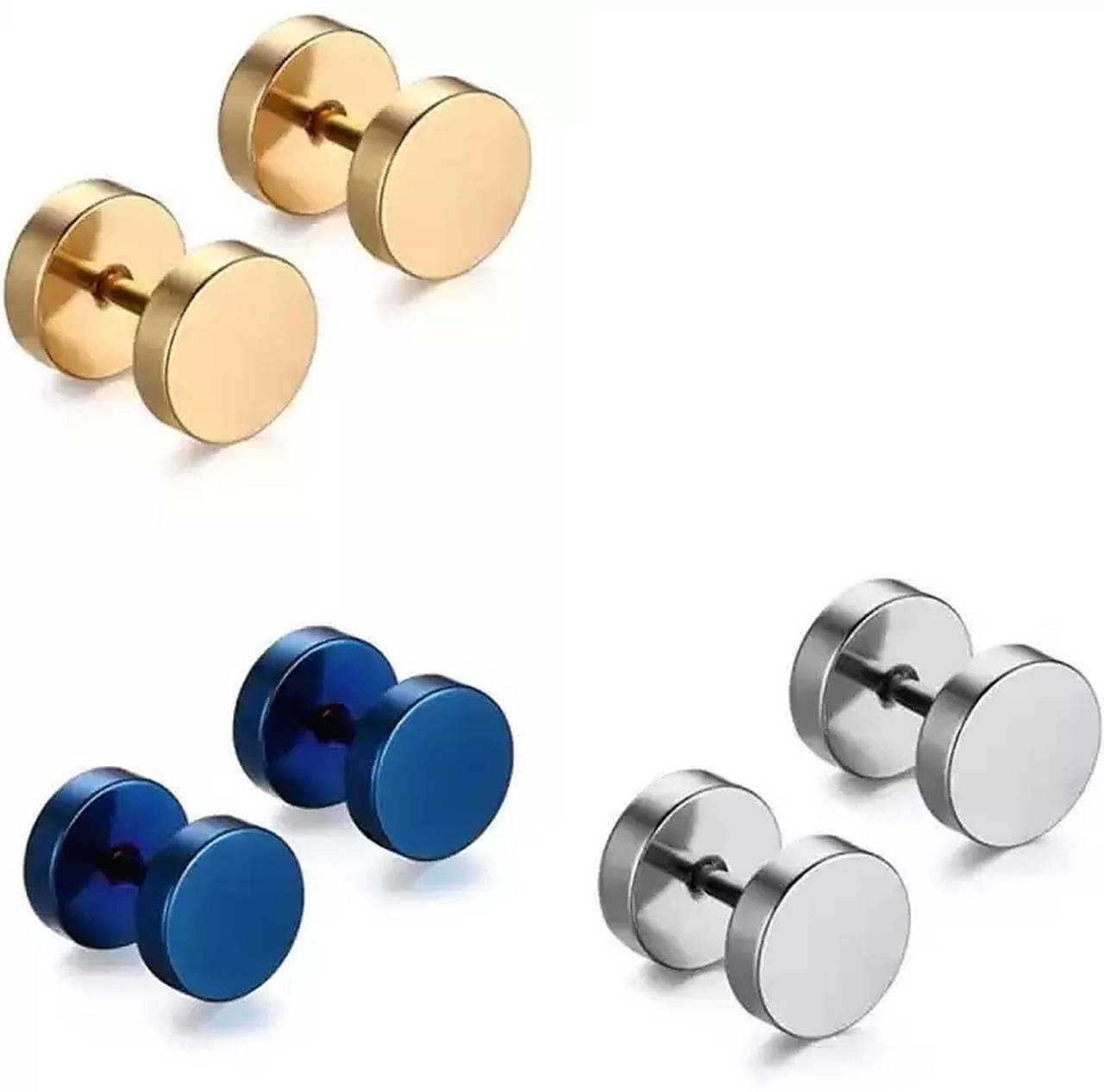     			Mehak Creation Silver Stud Earrings ( Pack of 1 )