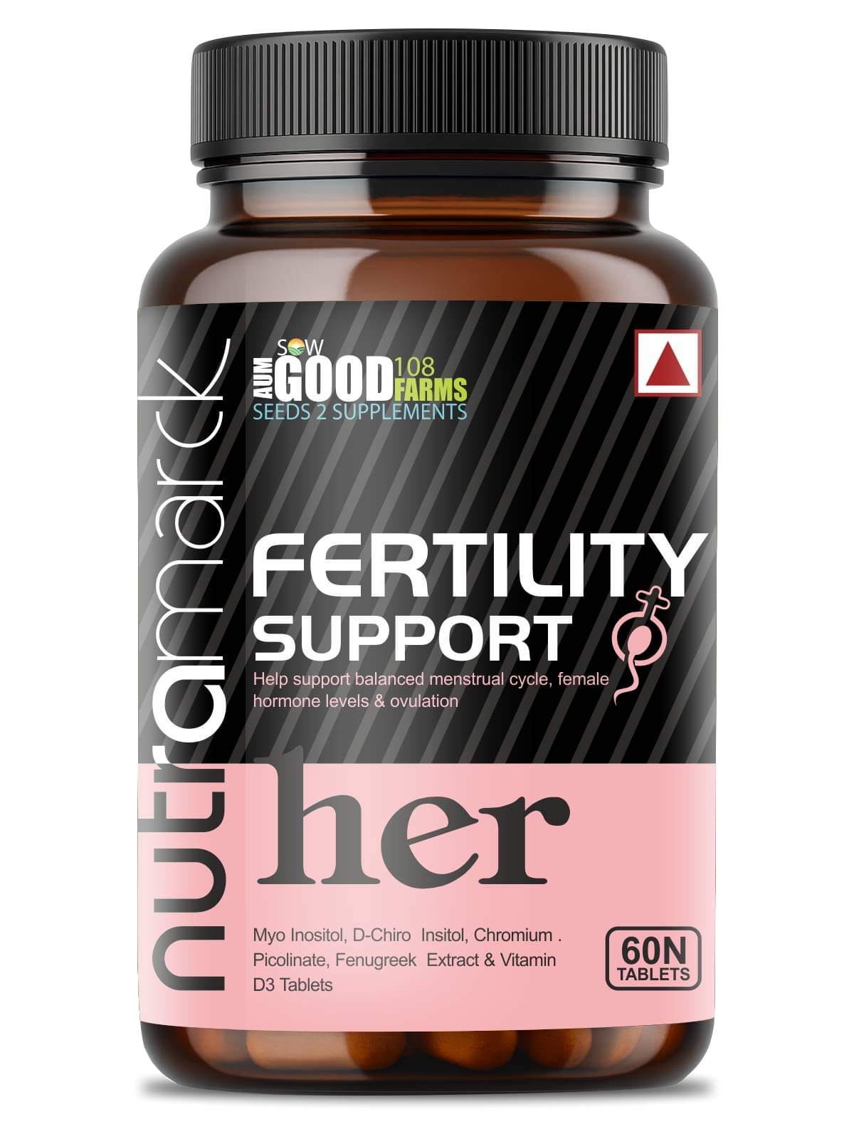     			NutraMarck Fertility Support Her Tablets PCOD, PCOS 60 no.s