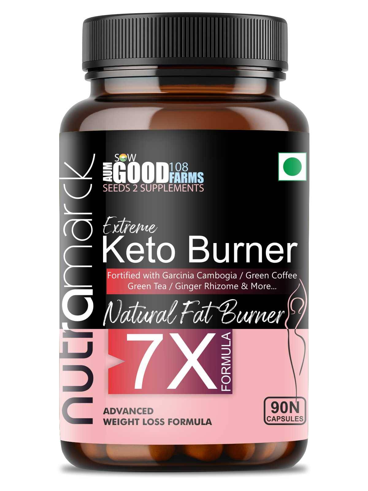 NutraMarck Keto Fat Burner Capsules Energy & Detox 90 no.s     			NutraMarck Keto Fat Burner Capsules Energy & Detox 90 no.s