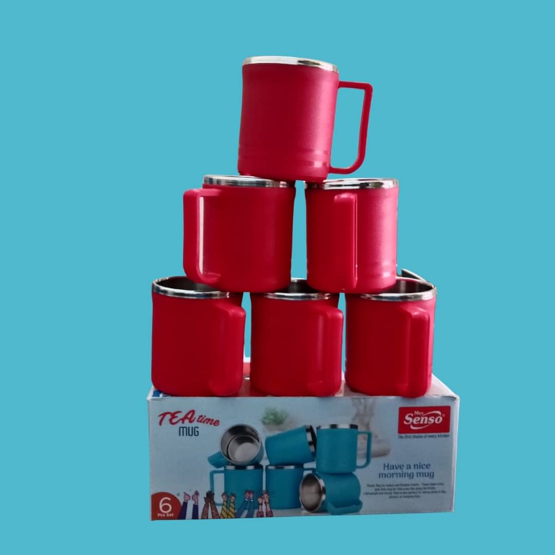     			Pranshcollections01 Plastic Coffee Mug 200 mL ( Pack of 6 )