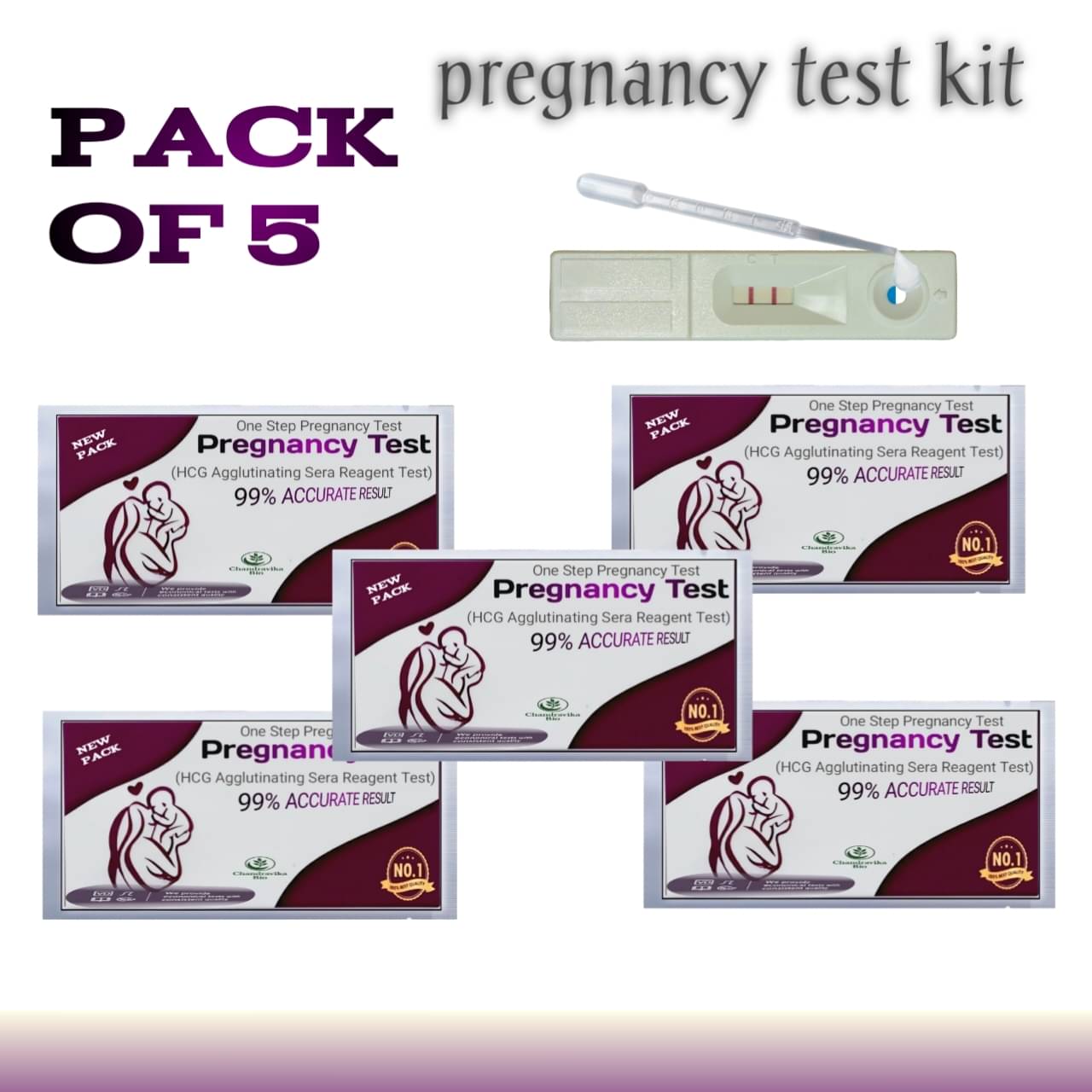     			Prega-AZ Pregrency Test Kits (Pack of 5)