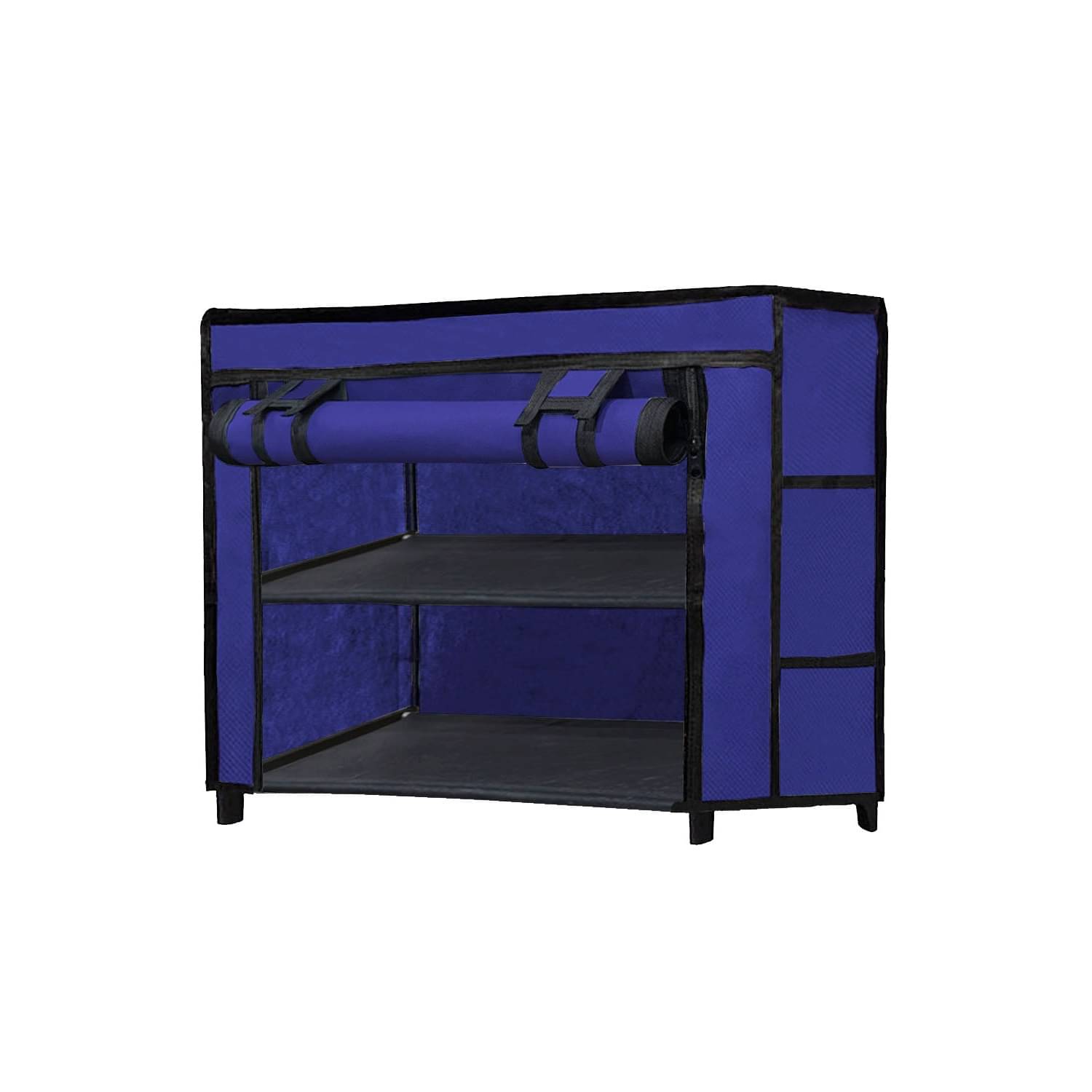     			Premium Steel Frame Wardrobe with Elegant Fabric Cover