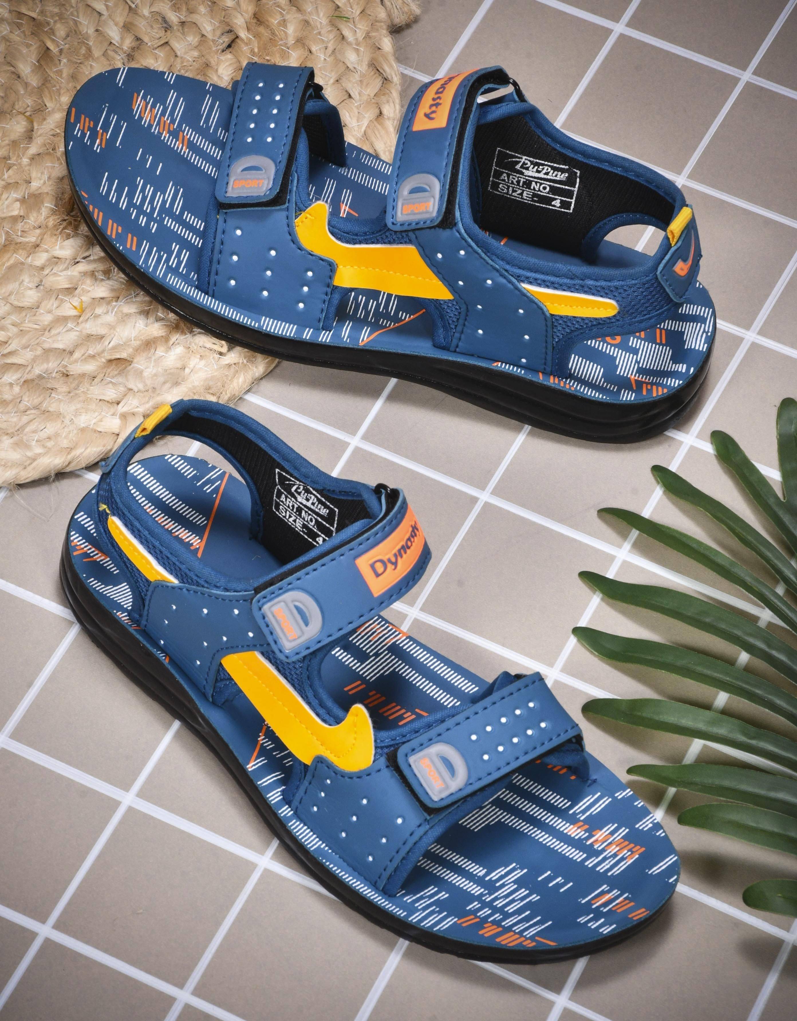 Pu-Pine Boys Velcro Sports Sandals (Blue , 8.5-9 Years)     			Pu-Pine Boys Velcro Sports Sandals (Blue , 8.5-9 Years)