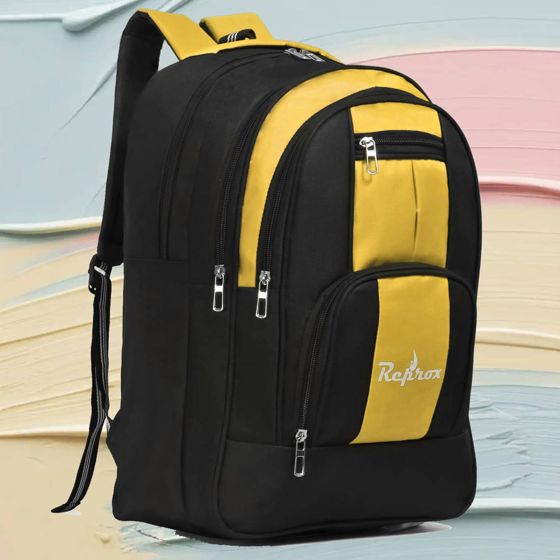 Reprox 40 Ltrs Polyester Backpack *For Boys & Girls ( Yellow )     			Reprox 40 Ltrs Polyester Backpack *For Boys & Girls ( Yellow )