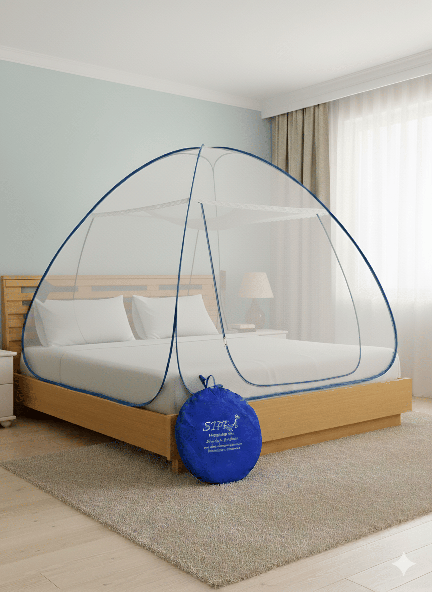     			SIFRA - White HDPE - High Density Poly Ethylene Tent Mosquito Net ( Pack of 1 )