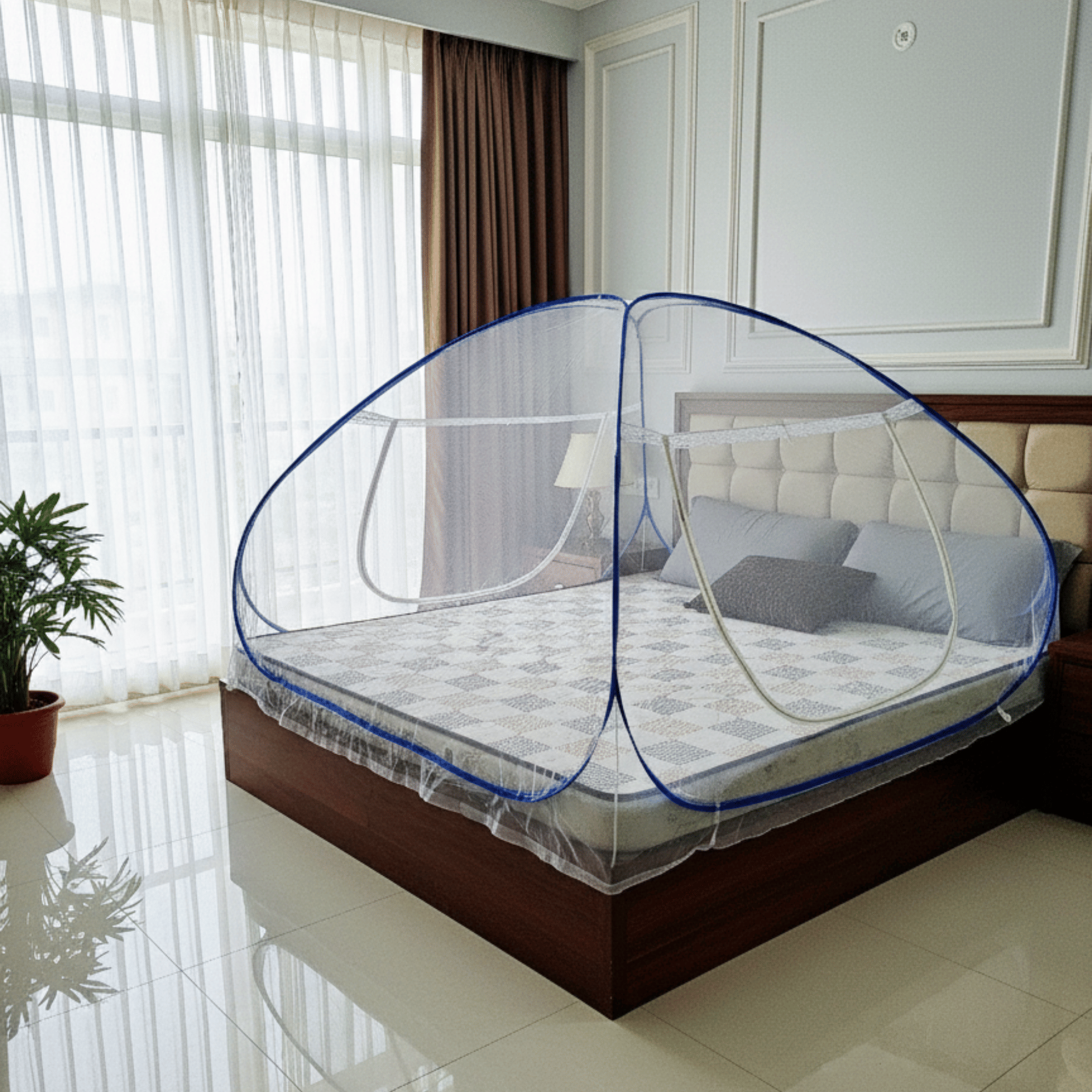     			SIFRA - White HDPE - High Density Poly Ethylene Tent Mosquito Net ( Pack of 1 )