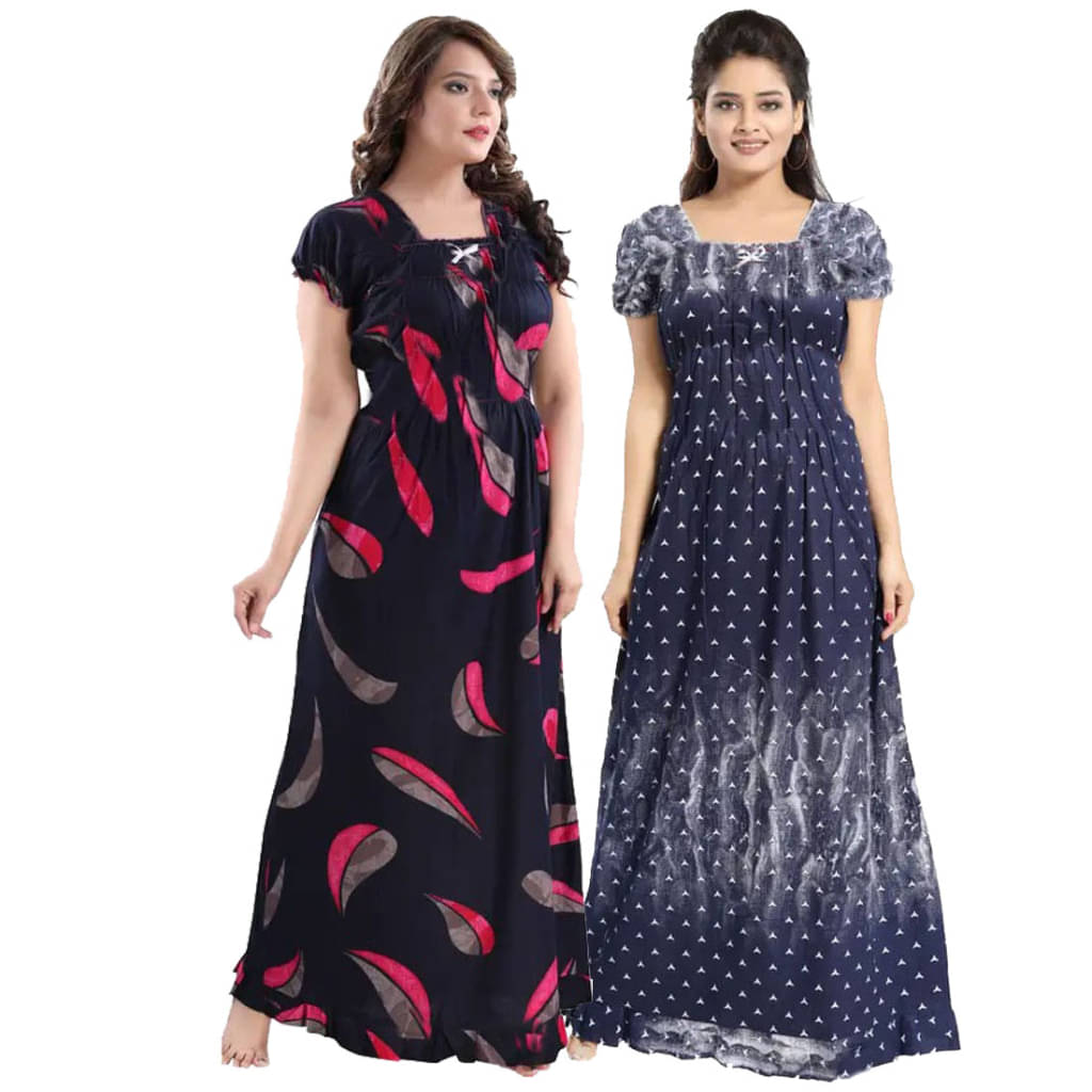 Shopping Star Cotton Printed Women Regular Nighty ( Multicolor 7 )     			Shopping Star Cotton Printed Women Regular Nighty ( Multicolor 7 )