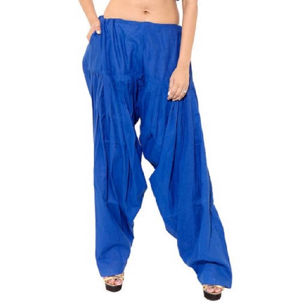     			Skandas Trendz Pack of 1 Cotton Women Patiala Salwar ( Blue )