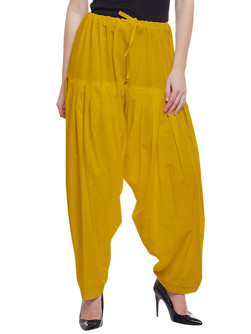     			Skandas Trendz Pack of 1 Cotton Women Patiala Salwar ( Mustard )