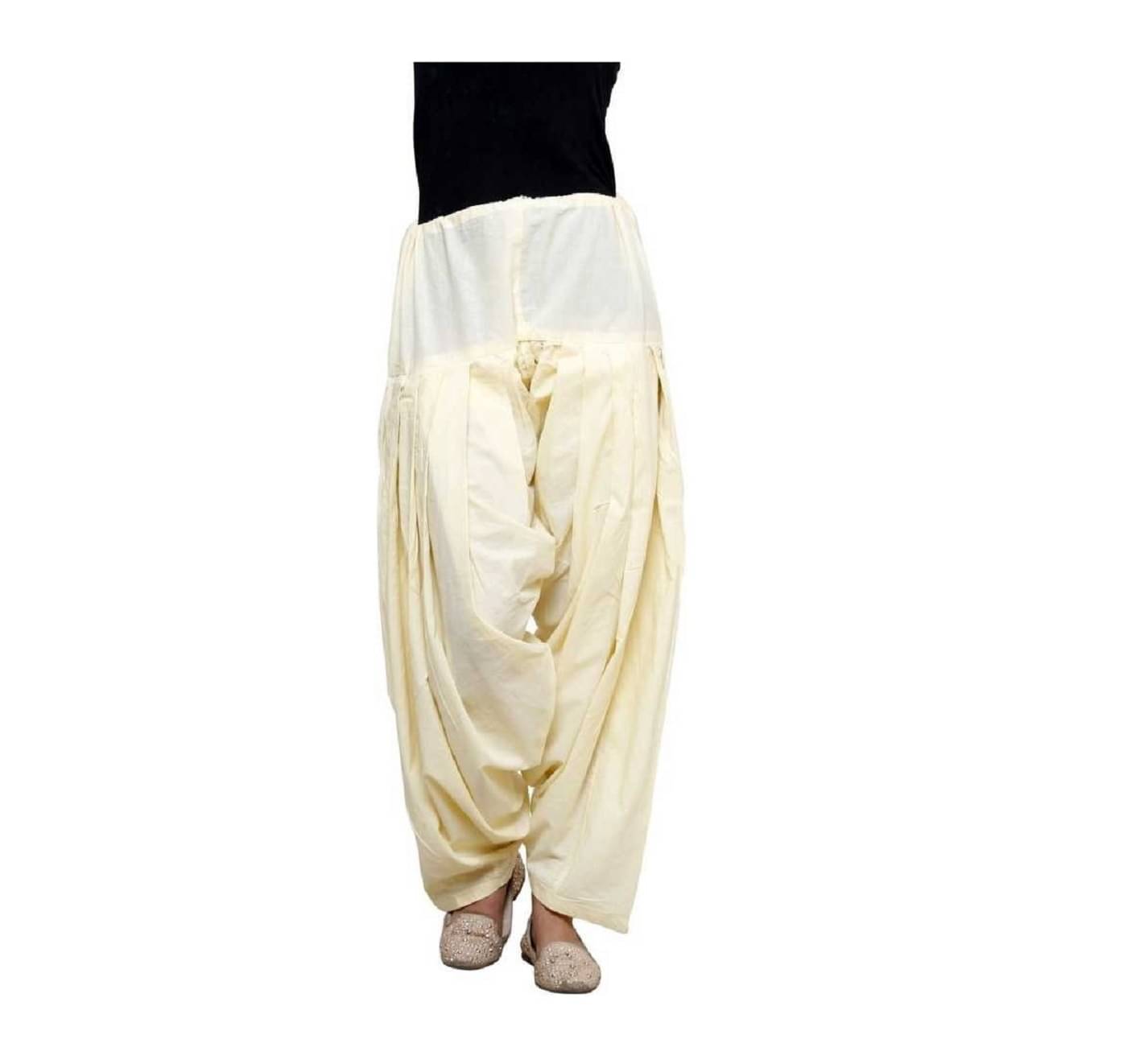     			Skandas Trendz Pack of 1 Cotton Women Patiala Salwar ( Cream )