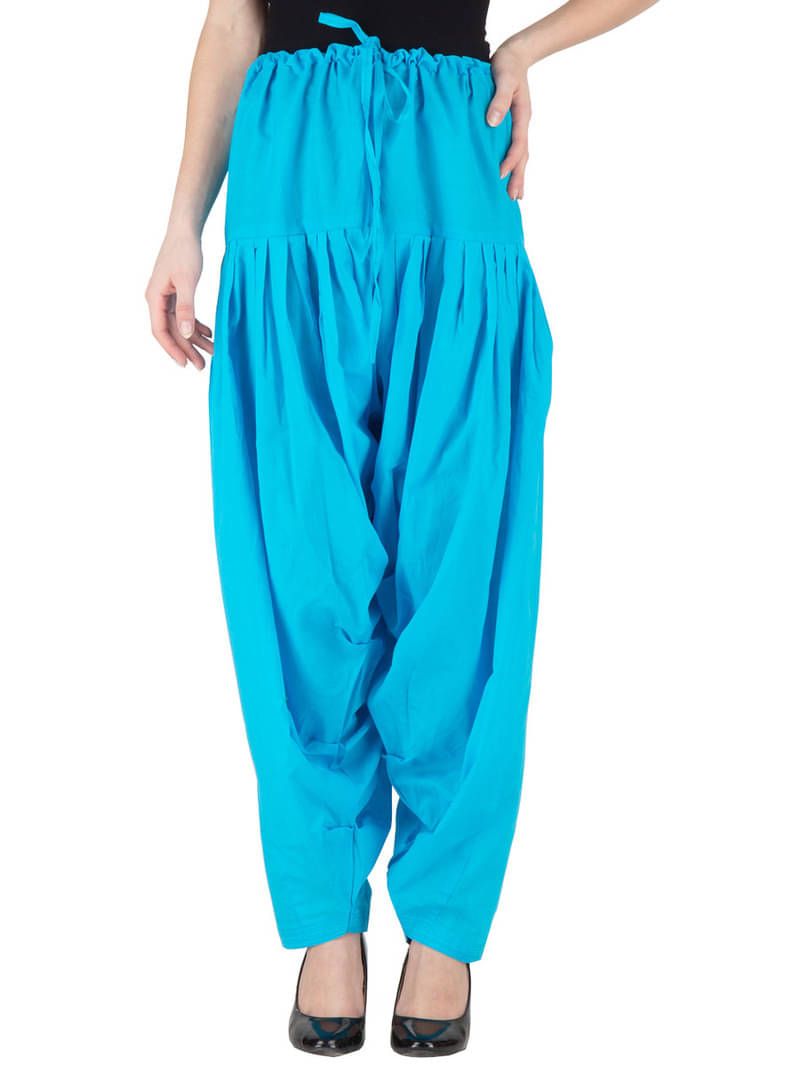     			Skandas Trendz Pack of 1 Cotton Women Patiala Salwar ( Turquoise )