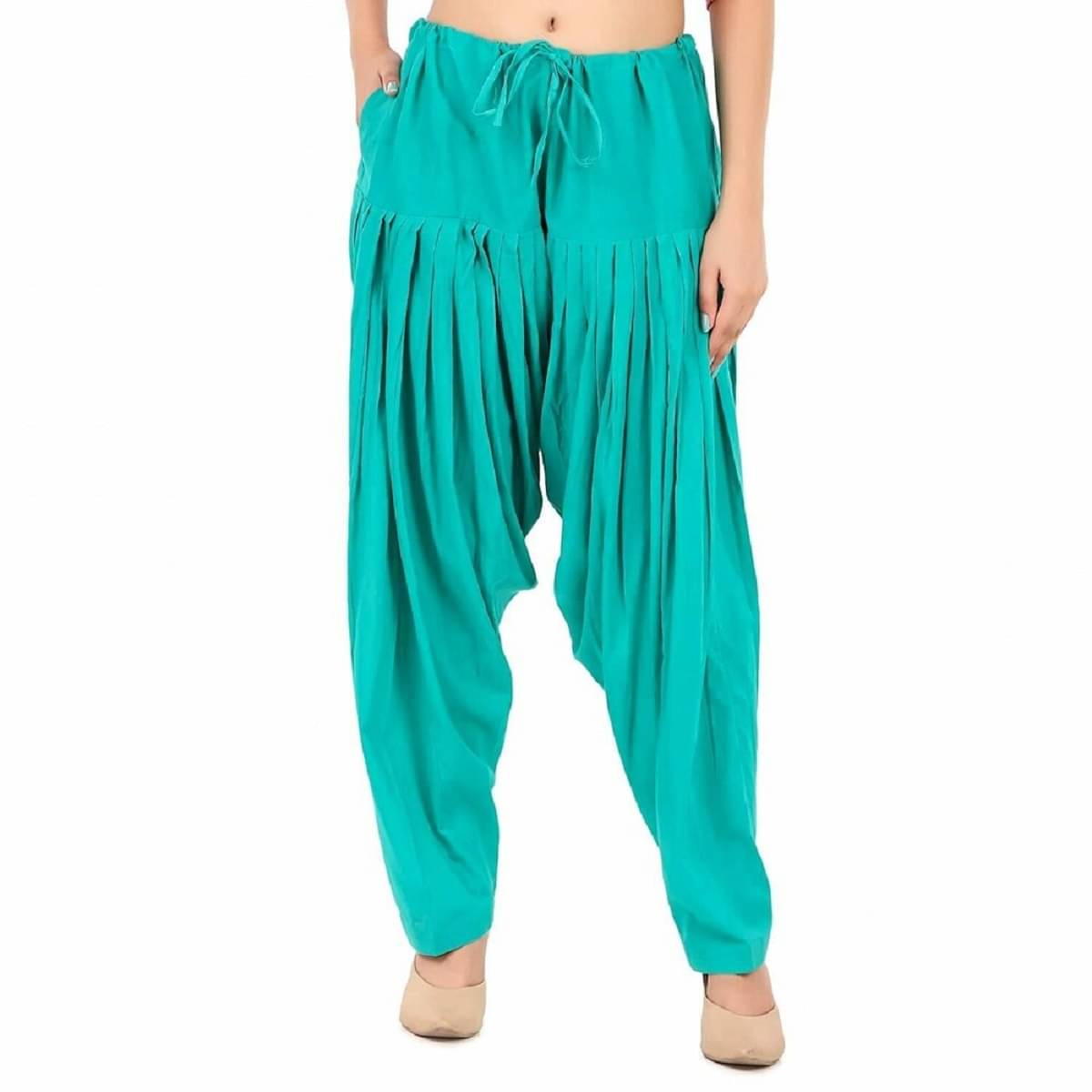     			Skandas Trendz Pack of 1 Cotton Women Patiala Salwar ( Sea Green )