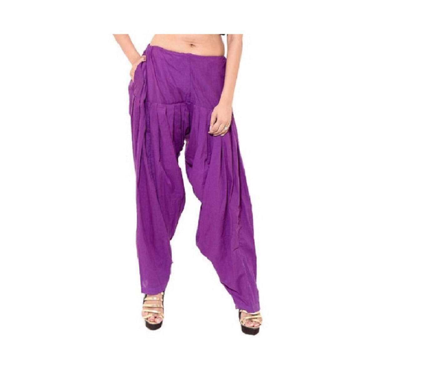     			Skandas Trendz Pack of 1 Cotton Women Patiala Salwar ( Purple )