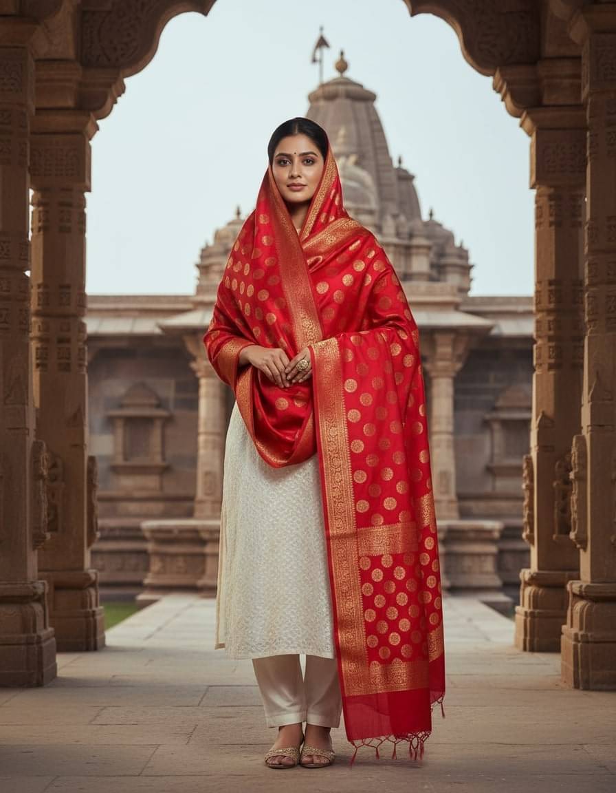 Urban Kanya Silk Women Dupatta ( Pink , Pack of 1 ) Urban Kanya Silk Women Dupatta ( Pink , Pack of 1 )