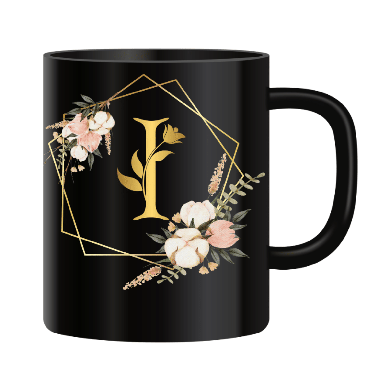     			VK Fashion Printed I Black Ceramic Coffee Mug 350 mL ( Pack of 1 )