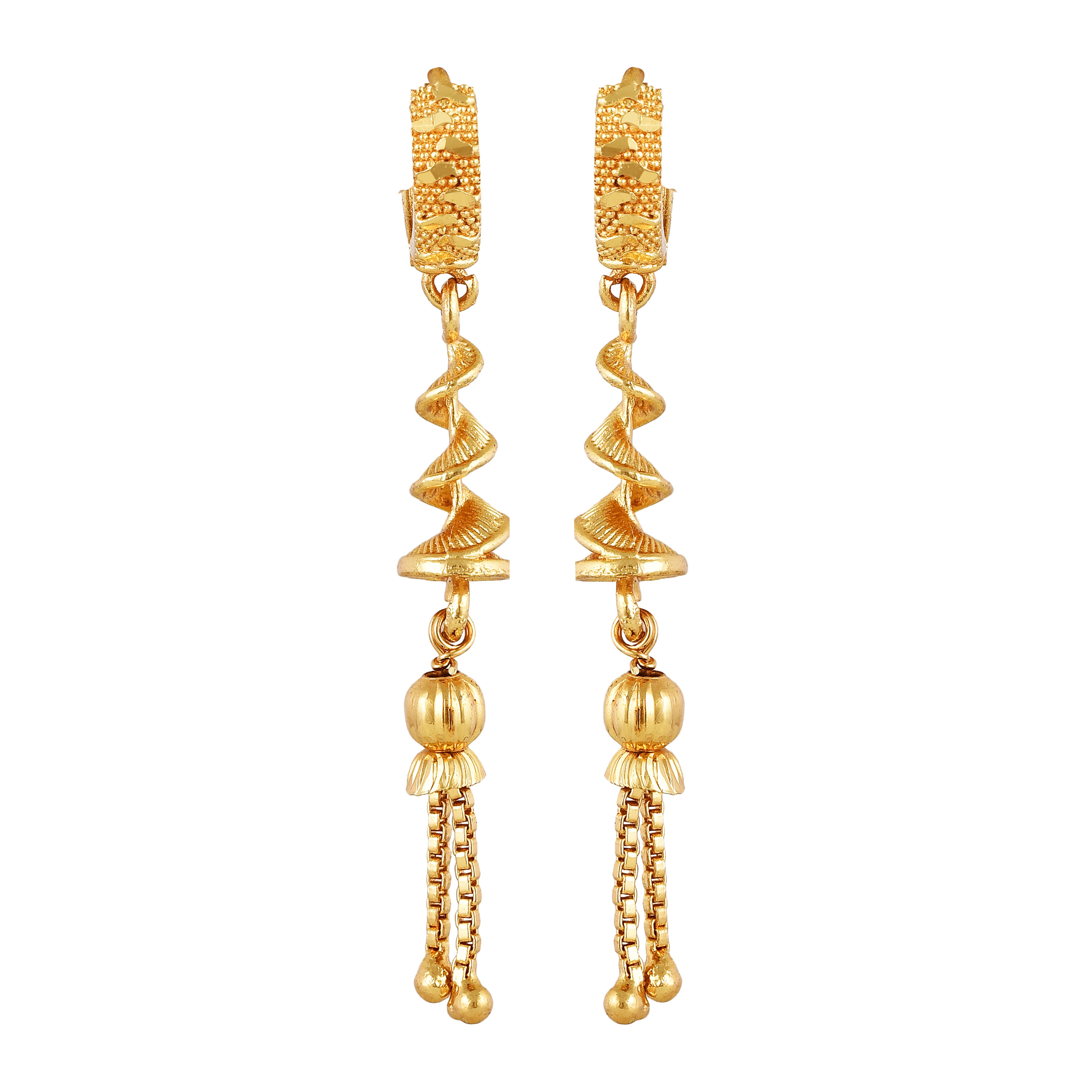     			Vighnaharta Gold Ear Chain Earrings ( Pack of 1 )