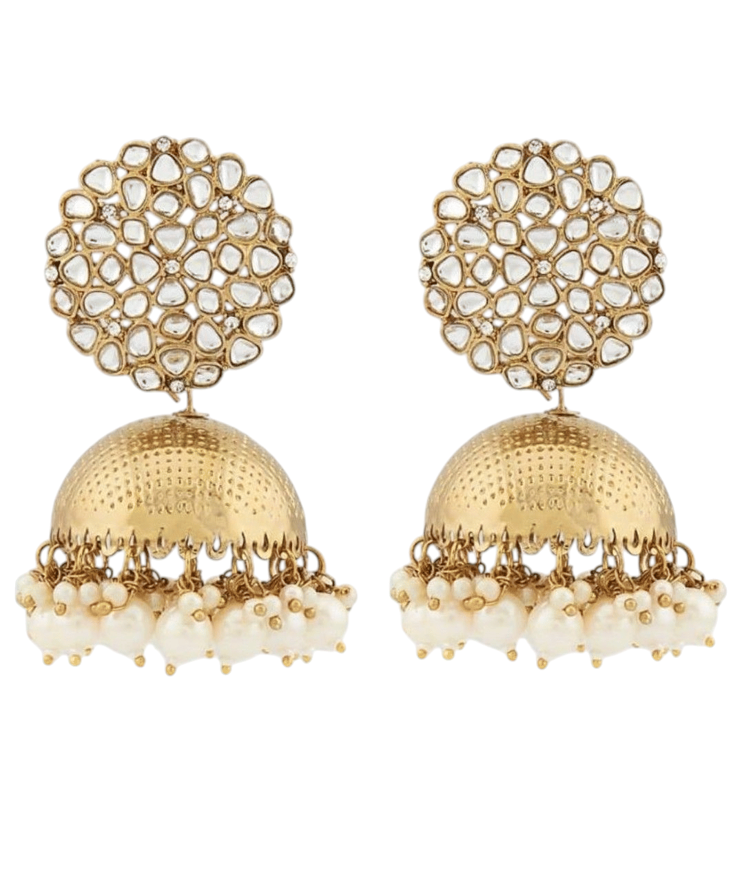     			Vighnaharta Gold Jhumki Earrings ( Pack of 1 )