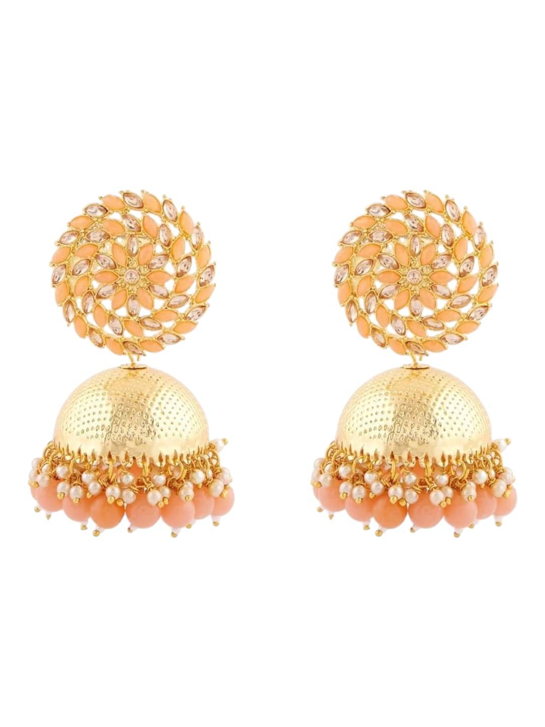     			Vighnaharta Gold Jhumki Earrings ( Pack of 1 )