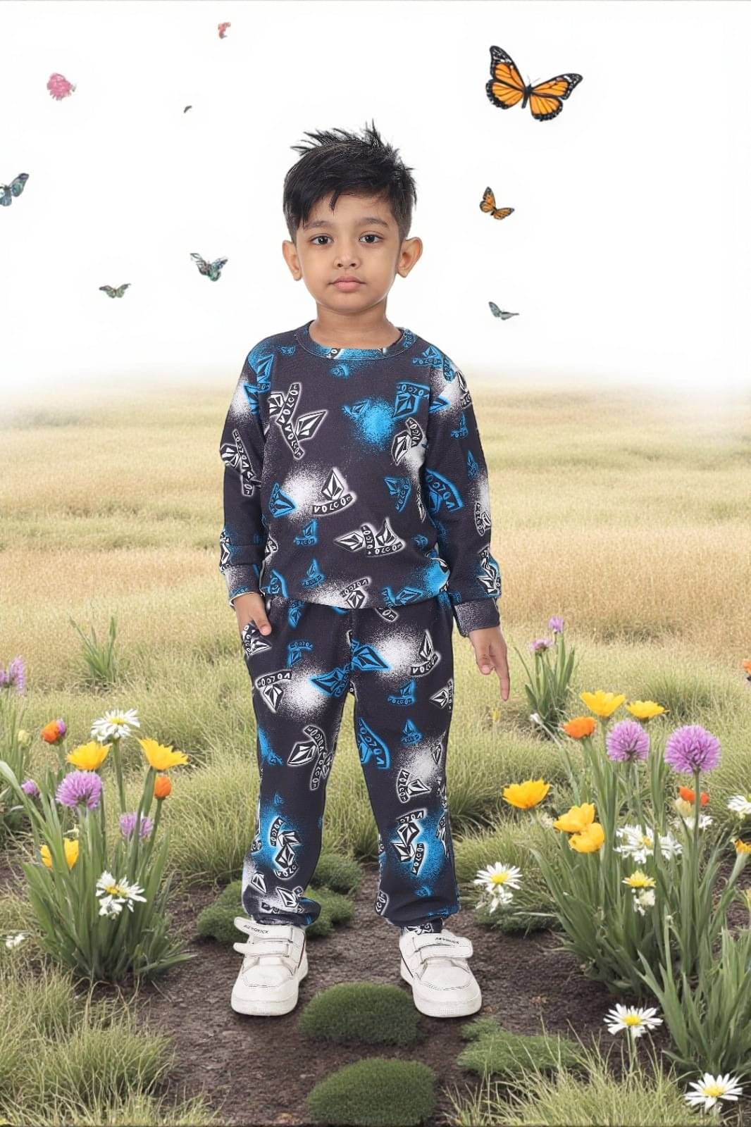     			s muktar garments Pack of 1 Baby Boys Cotton Blend T-Shirt & Pants Set ( Multicolor )