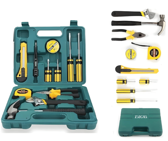     			12 in 1 Toolkit Set for Multipurpose Home Uses | 12 in 1 Pcs for Car and Bike Repairing Tool Kit with Hammer Wrench (Screw Driver, Cutter and Pliers etc)