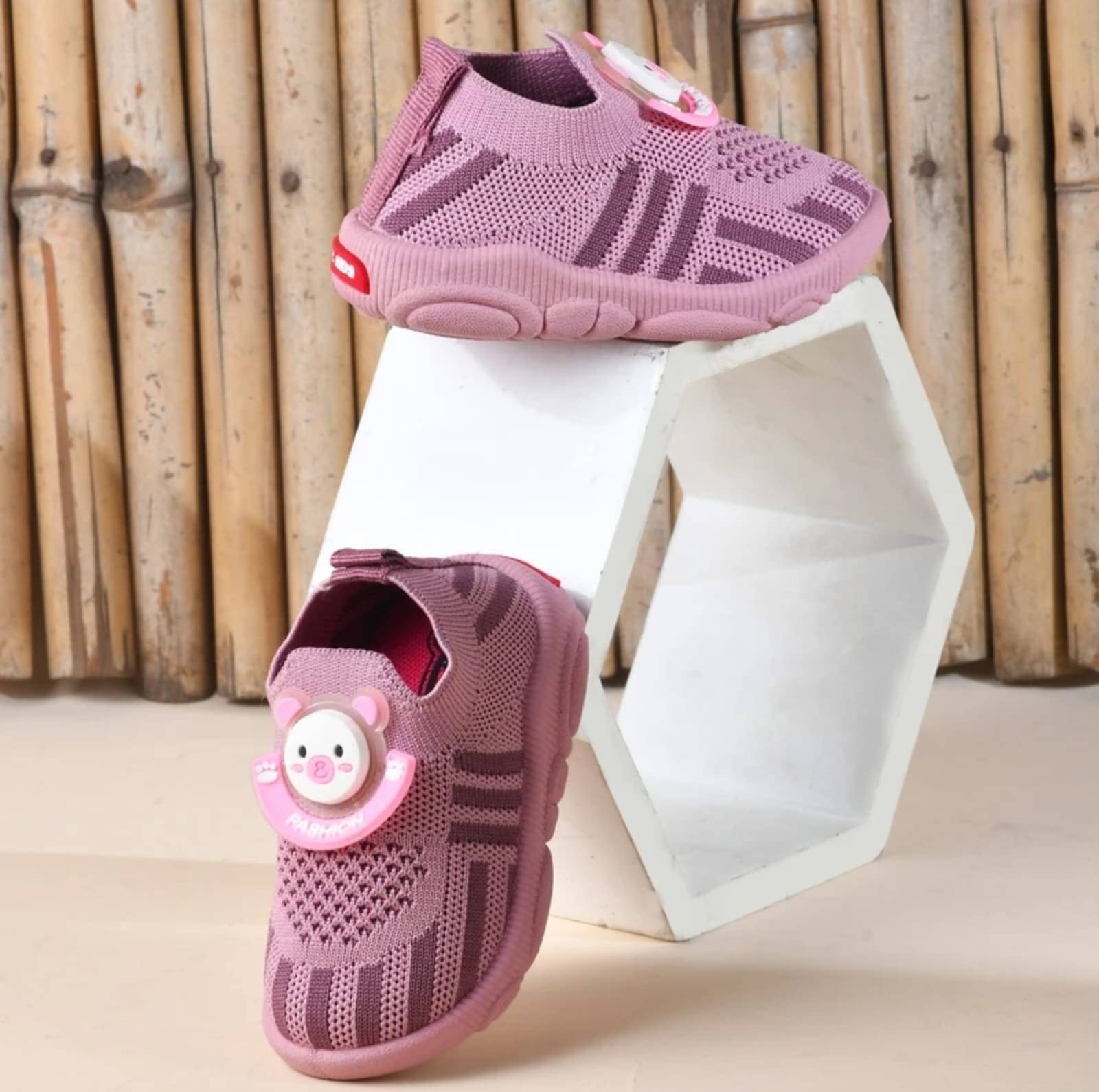     			AXROW - Purple Booties For Baby Boy & Baby Girl 12-18 Months ( Pack of 1 )