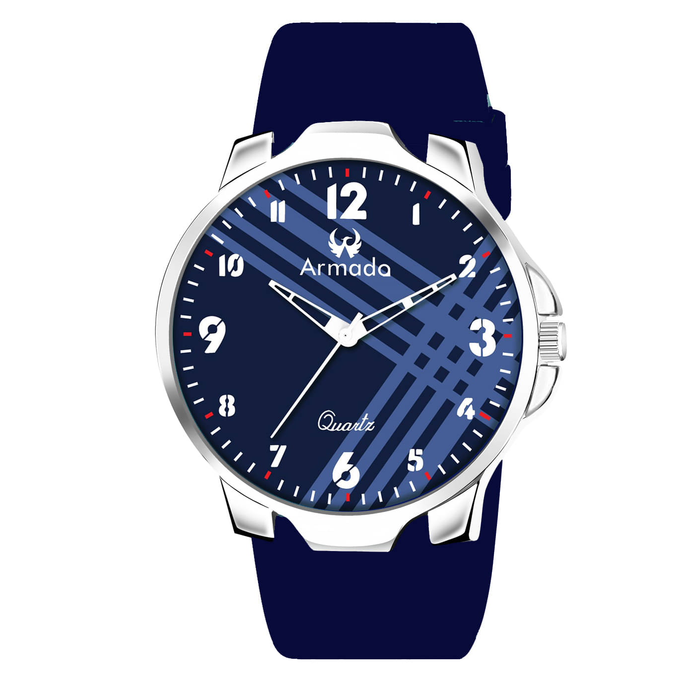     			Armado Blue Silicon Analog Men's Watch